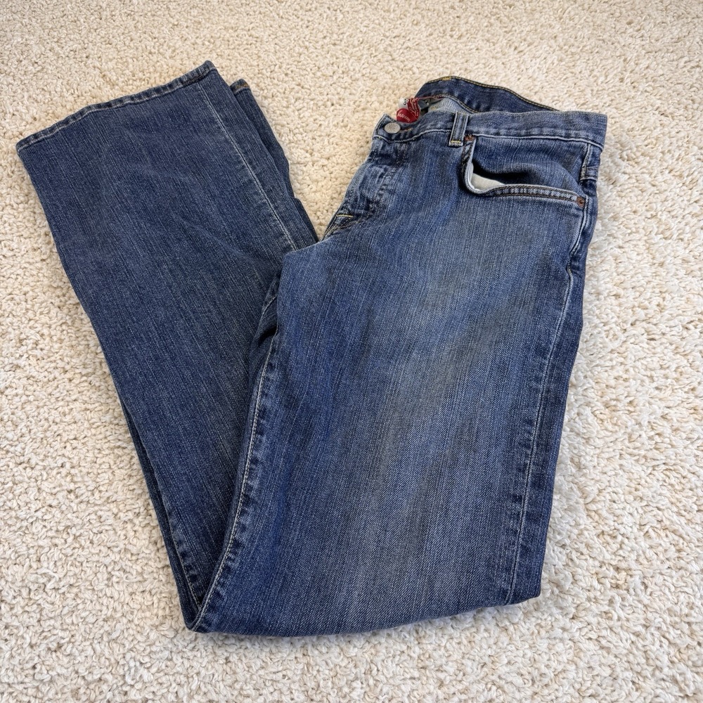 Lucky Brand Easy Rider Jeans Womens 10 30 Made USA Bootcut Blue Denim Y2K